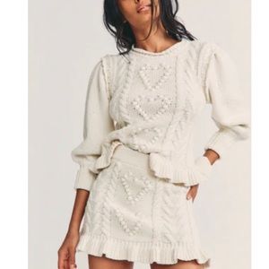 LoveShackFancy Calantha Pullover Sweater - Size XS